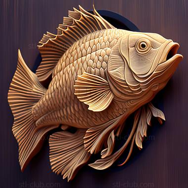 3D model st Labidochromis hongi fish (STL)